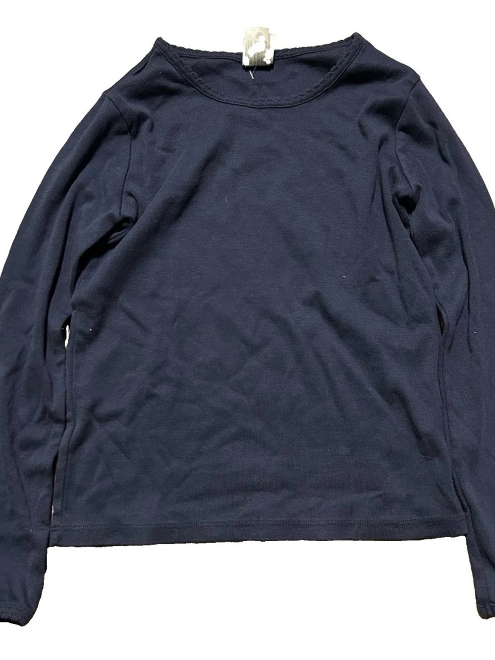 Girls Hanna Andersson Navy Blue Long Sleeve Shirt Size 8